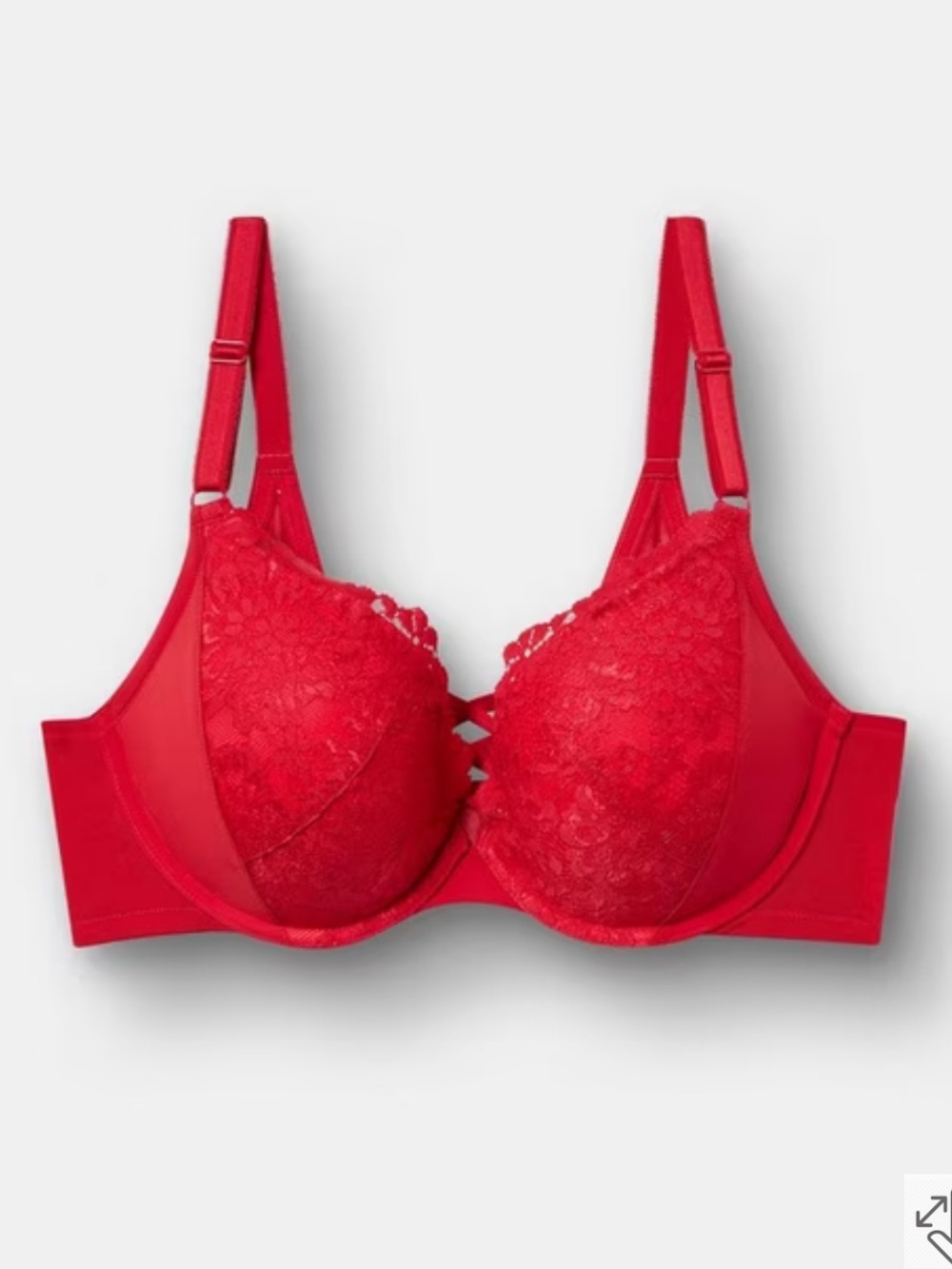 Torrid XO Plunge Push-Up Lace Bra